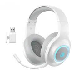 QCY - - Audífonos Inalámbricos Gamer HeroAD V200 triple conexión - Blanco