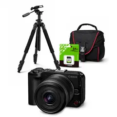 CANON - Cámara Mirrorless EOS R50V + Lente RF-S 14-30mm f45-63 IS STM + Kit Deluxe