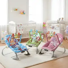 GENERICO - Mecedora Convertible Baby Bouncer Rosado - Baby Cam