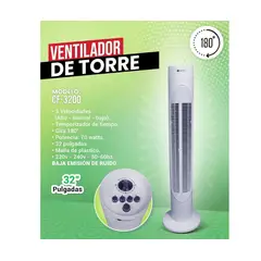 FUJITEC - VENTILADOR DE TORRE DE 32 PULGADAS CF-3200 SIN CONTROL