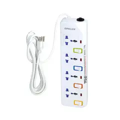 OPALUX - Supresor de Picos 4 Salidas con Toma a Tierra OP-E104T