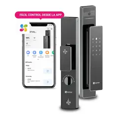 EZVIZ - Cerradura Inteligente DL50FVS Face ID Wifi Bluetooth Huella Codigo Temporal - Negro