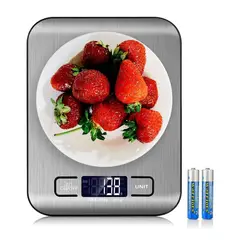 PENTHA - Balanza Portátil Digital Metálica Gramera Hasta 10 Kilos