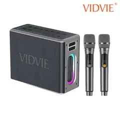 VIDVIE - Parlante Inalámbrico 120W Con Luces RGB Vidvie XL-SP917 Incluye 2 Micrófonos