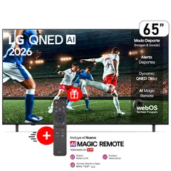 LG - Televisor LG QNED 65 4K THINQ AI SMART 65QNED73ASA (2026)