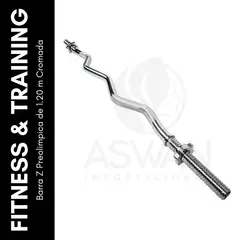 GENERICO - Barra Z Preolimpica de 120 m Cromada