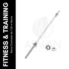 GENERICO - Barra Cromada de 150 m Recta