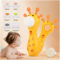 BABY - Pulidor de Uñas de Bebe Jirafa Electrico 6 en 1 con Luz Led y Silencioso