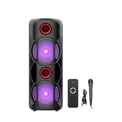 GENERICO - Parlante con Microfono Altavoz Bocina Bluetooth Fiesta Karaoke Inalámbrico