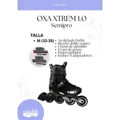 OKA - PATIN LINEAL OXA XTREMN 1.0 SEMIPRO NEGRO M (32 a 35)