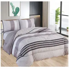 CASATEX - EDREDÓN TELA CON TELA CON DISEÑO EN QUEEN