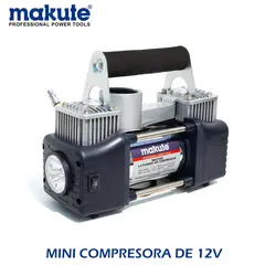 MAKUTE - COMPRESOR DE AIRE PORTATIL DE 12 V – 150PSI –