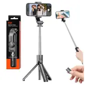 SEISA - Tripode Soporte Base Selfie Stick de 67 cm Control Bluetooth Telefono Celular Portatil Recargable