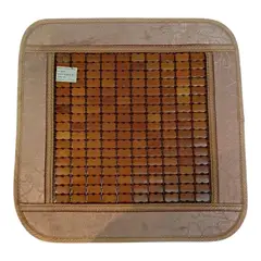 WELL BEING - Cubre asiento de bambu antideslizante en forma cuadrada