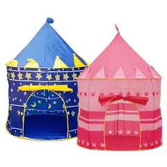 GENERICO - Carpa Castillo Casita Armable para Niños y Niñas MOD1 Rosado