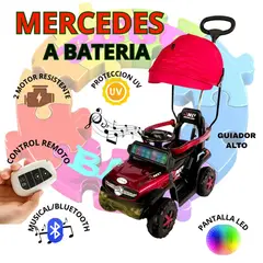 EBABY - MERCEDES CUATRIMOTO ELECTRICA PARA NIÑOS CON CONTROL REMOTO SG370-ROJO
