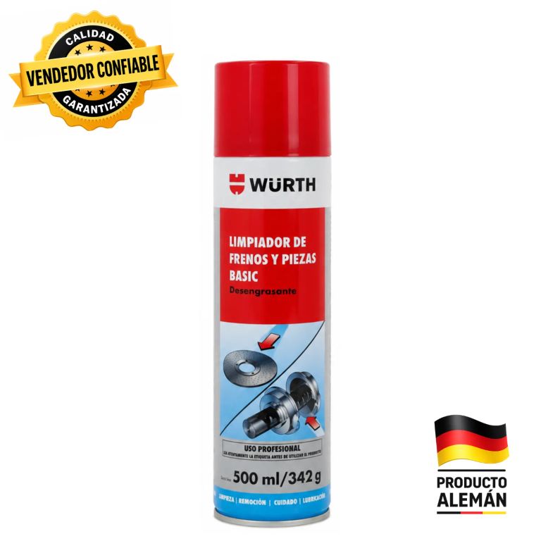 Wurth Limpiador de Frenos y Piezas Basic de 500ml