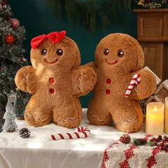 GENERICO - Cojin Navidad Galleta de Jengibre Girl Decoraline Home