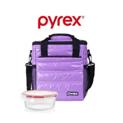 PYREX - LONCHERA  TERMICA  PYREX  JUVENIL TOTEM  LILA  CON 1  REFRACTARIO DE 400ML