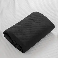 RIVESI - Protector de Colchón Impermeable Transpirable Antiácaros y Lavable de 1.5 Plazas NEGRO