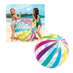 GENERICO - Pelota de Playa Multicolor + Inflador Para Piscina y Verano