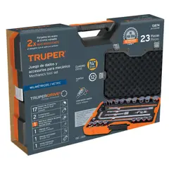 Truper - Herramientas para mecanico, cuadro 3/4"Juego de 23 mm RACING TRUPER