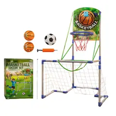 INSPIRA MARKET - Set Deportivo 2 en 1 Basket y Futbol