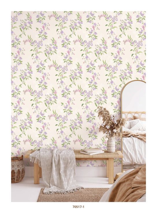 Papel tapiz decorativo Floral 5m2