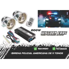 SMALLHD - Sirena  Profecional Federal Inalambrica Bluetooh 600W
