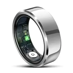 FUTURIA - Smart Ring  Anillo Inteligente de Salud y Deporte Talla #9 Color Plata