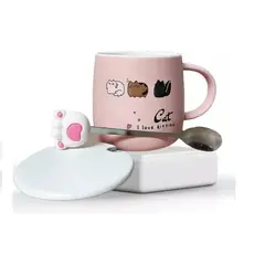 GENERICO - TAZA GATO I LOVE KITTIES ROSA