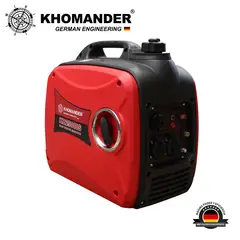 KHOMANDER - GENERADOR INVERTER INVERSOR GASOLINERO SILENCIOSO 2500 W ROJO -