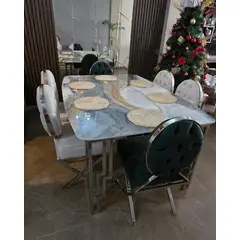 GENERICO - Comedor Silver II - 6 Sillas