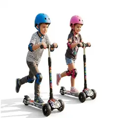 GENERICO - Scooter Grafity - Patineta Con Luz Led Para Niños Y Niñas
