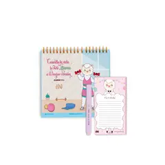 INGENIAL - Pack Llamibrilla Organizador mensual + notas magnéticas + resaltador