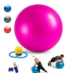 GENERICO - Pelota De 85cm Pilates-Yoga Profesional + Inflador y Guantes Gym Regalo