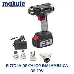 MAKUTE - PISTOLA DE CALOR INALAMBRICA DE 20V  MAKUTE