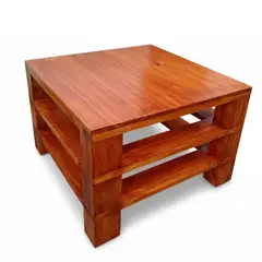 START FG - Mesa de centro de madera pino Gore Elegancia Caramelo
