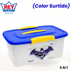 REY PLAST - Caja Ultraforte 6-5 L Wb Batman Color Surtido