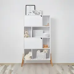 GENERICO - Estante Infantil Mini Hogar - Vintage - Blanco y Marrón