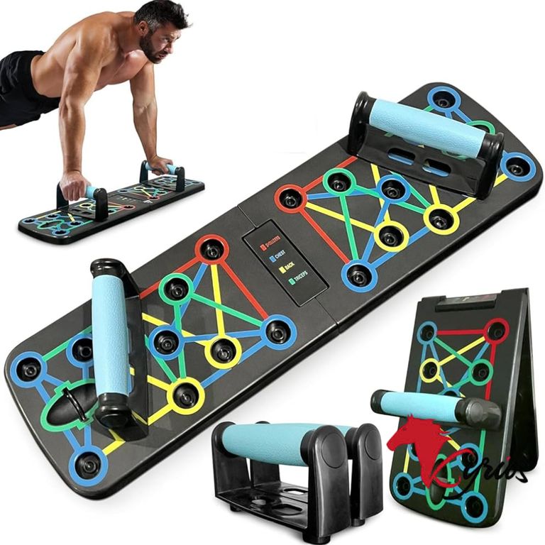 Tablero para flexiones multifuncional sin ligas