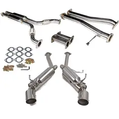 GENERICO - Kit de tubos de escape de acero inoxidable para Nissan 350Z