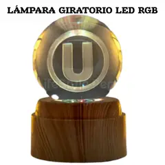OEM - Esfera Cristal 3D Lampara Giratorio UNI + luz RGB