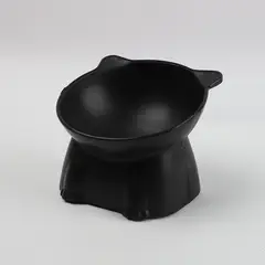 PIA COPELLO STORE - Plato Elevado para Mascota Negro
