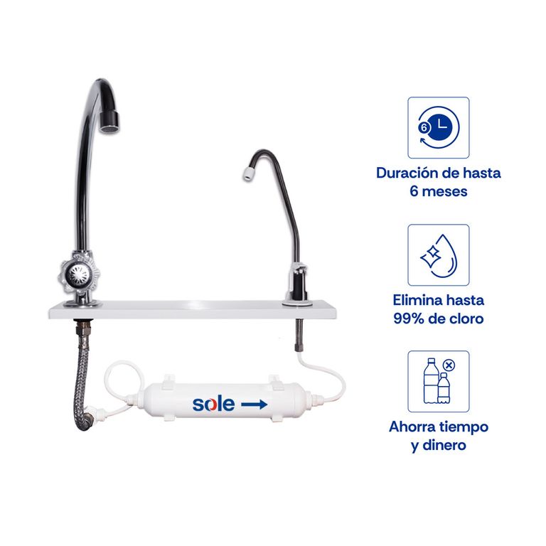 Purificador En Linea Sole Bajo Lavadero Premium