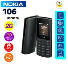 Nokia - CELULAR BASICO NOKIA 106 2G DUAL SIM -NEGRO