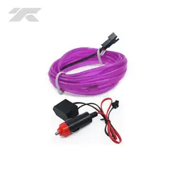GENERICO - Luces Led en Tira Neón para Tablero 4mts Lila