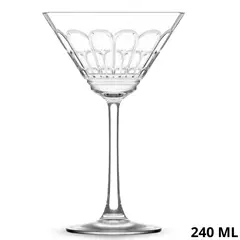 LAV - Set de 6 Copas Martini de Vidrio Archie 240 ml- Lav
