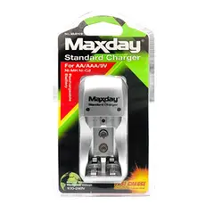 GENERICO - Cargador De PILAS -AA- -AAA- Y Batería 9V - MAXDAY