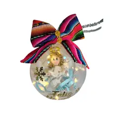 GENERICO - Pack navideño Esferas acrílicas  Diseño Andino